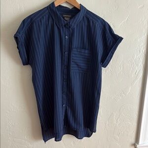 Exofficio Blue Stripe Button Down Shirt